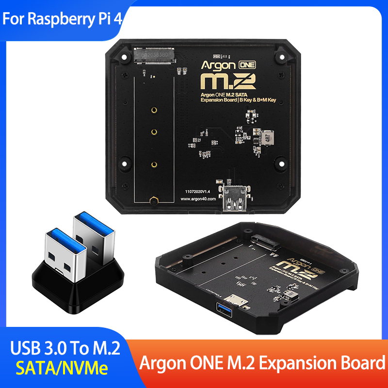 Argon One V3 M.2 Nvme Case - Argon ONE M.2 Uitbreidingskaart USB 3.0